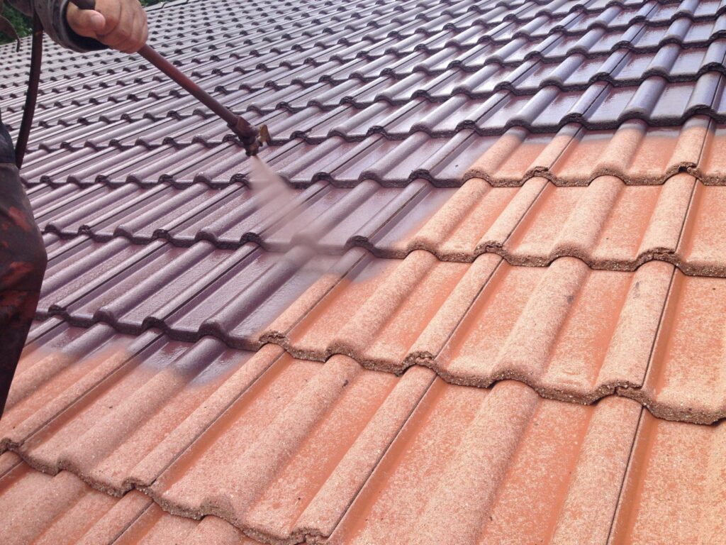 dach beschichten mit airless spruhgerat in der farbe anthrazit scaled 1